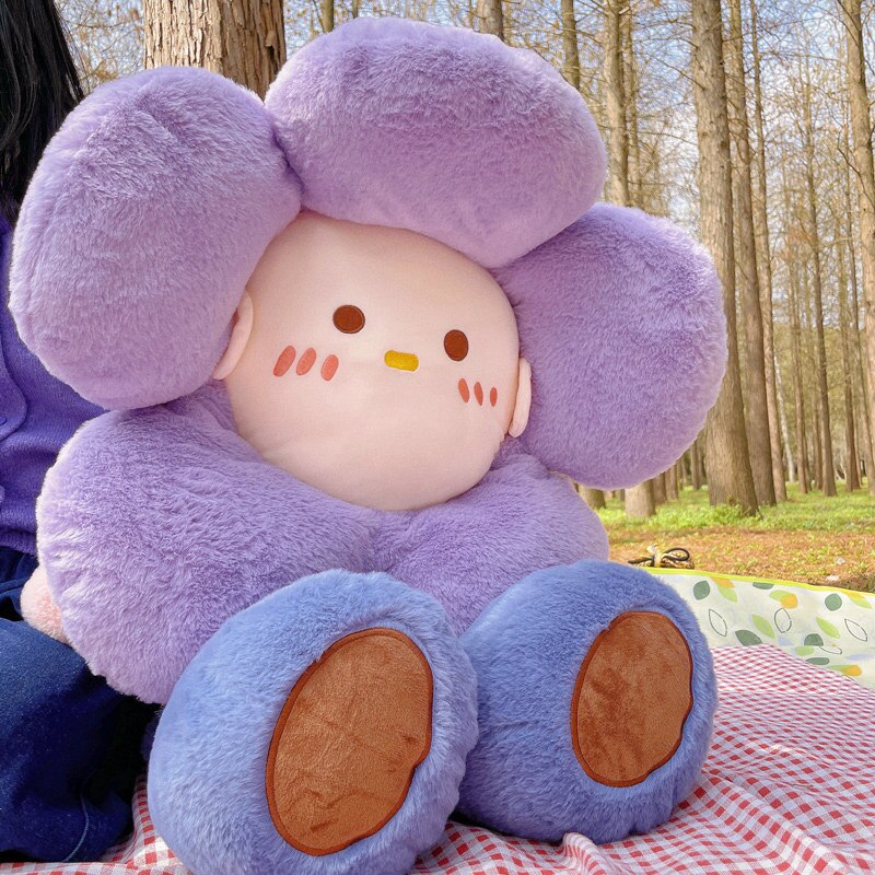 sunflower kawaii pillow