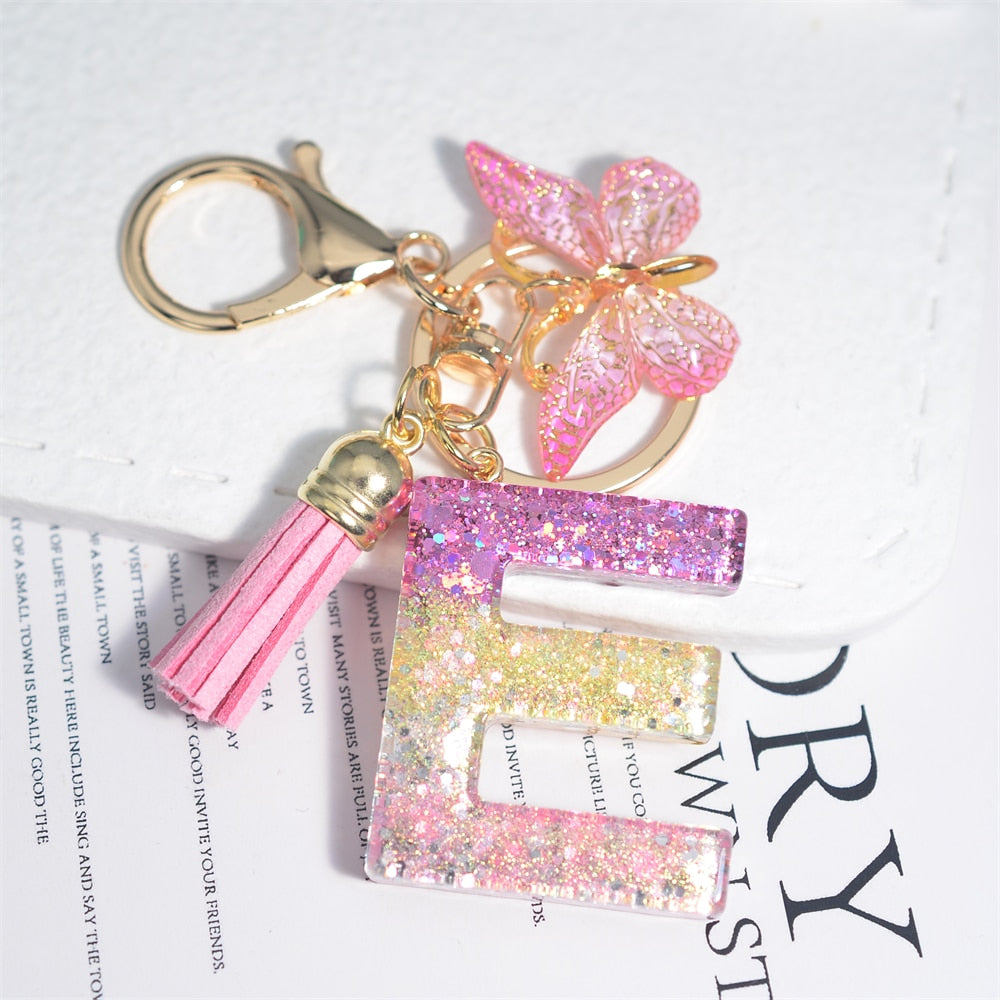 Fruit Resin Keychain Resin Letter Keychain Fruit Lette -  UK