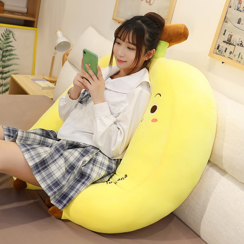 Kawaii banana plush pillow