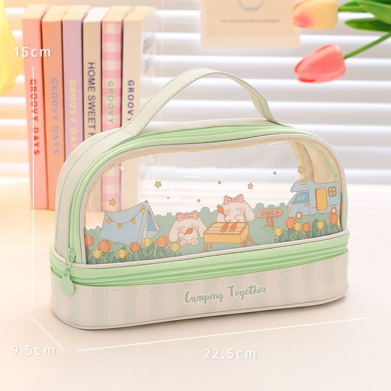 transparent pencil case